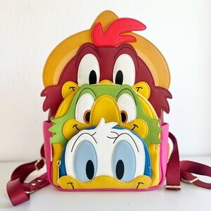 Disney Loungefly Three Caballeros Backpack EUC